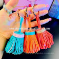 Yiwu fournisseur sac pendentif en gros talon en cuir tassel